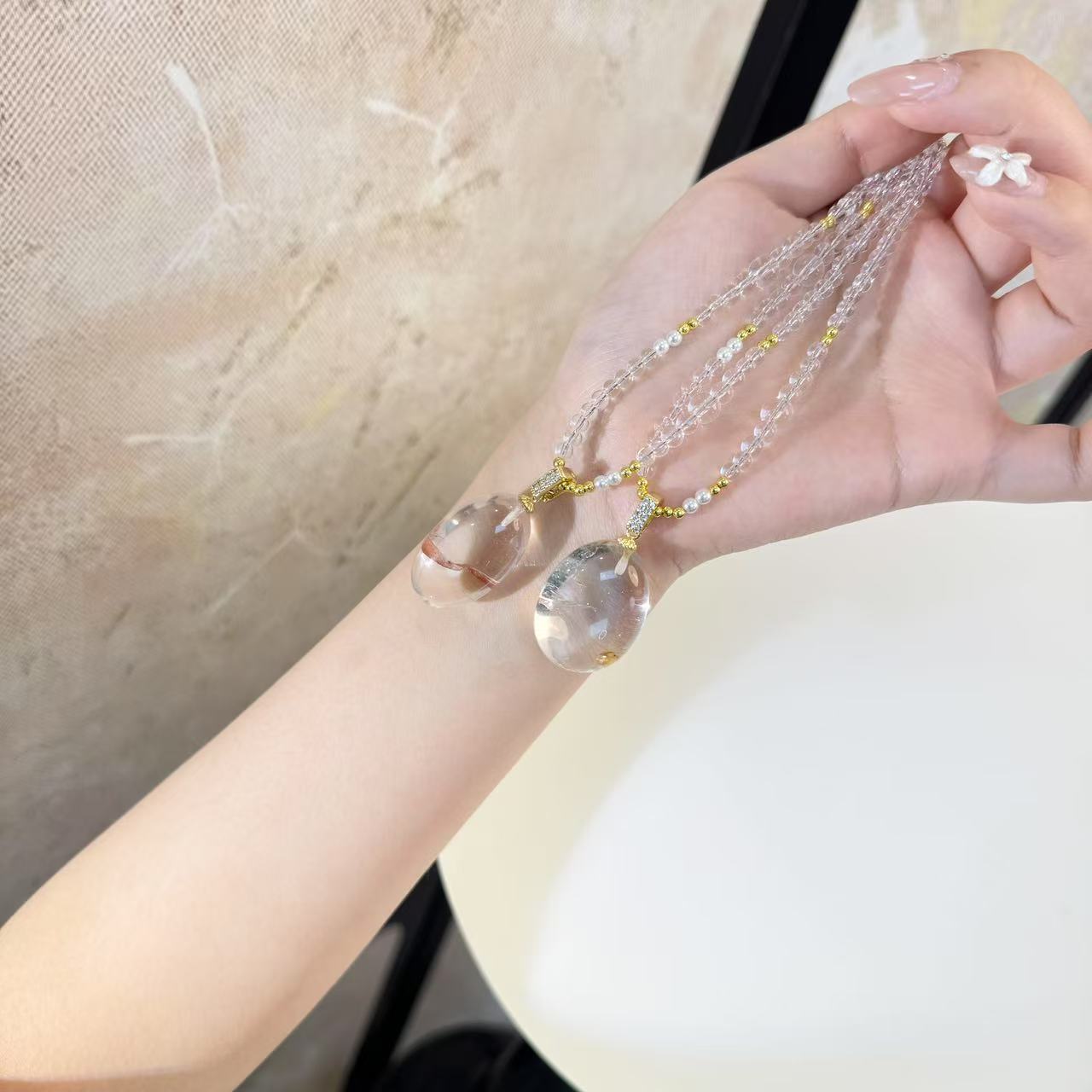 源源手作*锦鲤胶花水滴吊坠FL-22（多样性发其一）