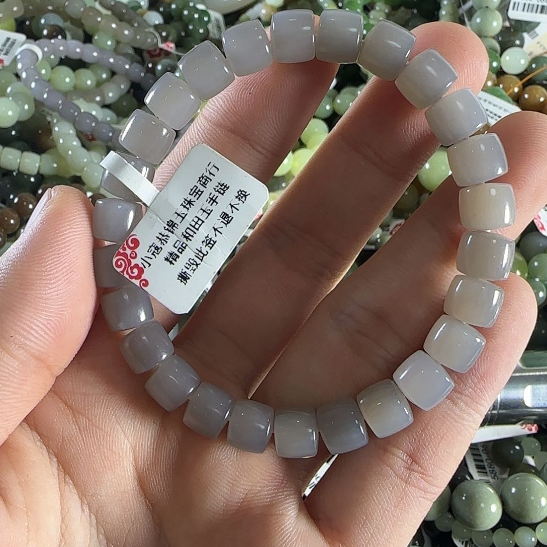 和田玉手链未镶嵌91