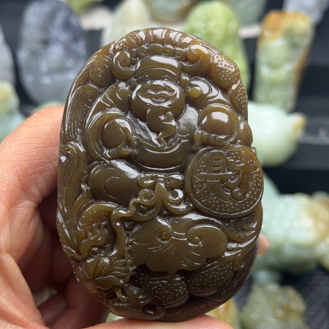 和田玉未镶嵌把件R****P