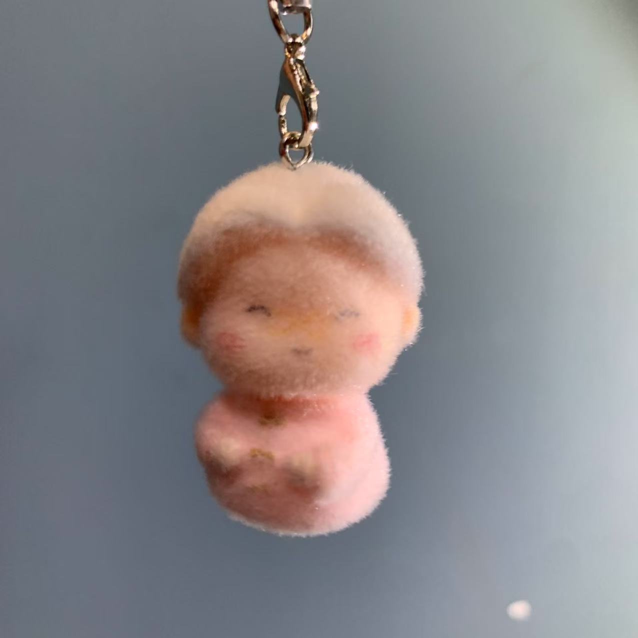 植绒老奶奶手机链挂件X121