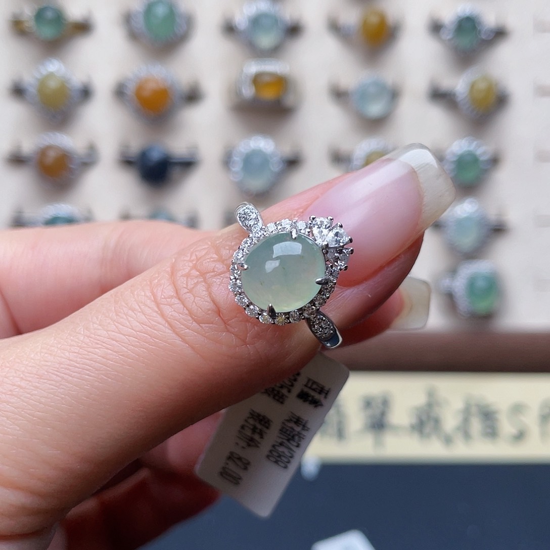 翡翠戒指未镶嵌戒指