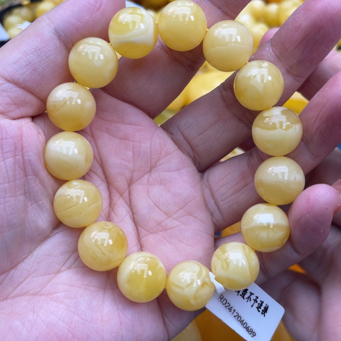 琥珀裸石未镶嵌琥珀蜜蜡13m m