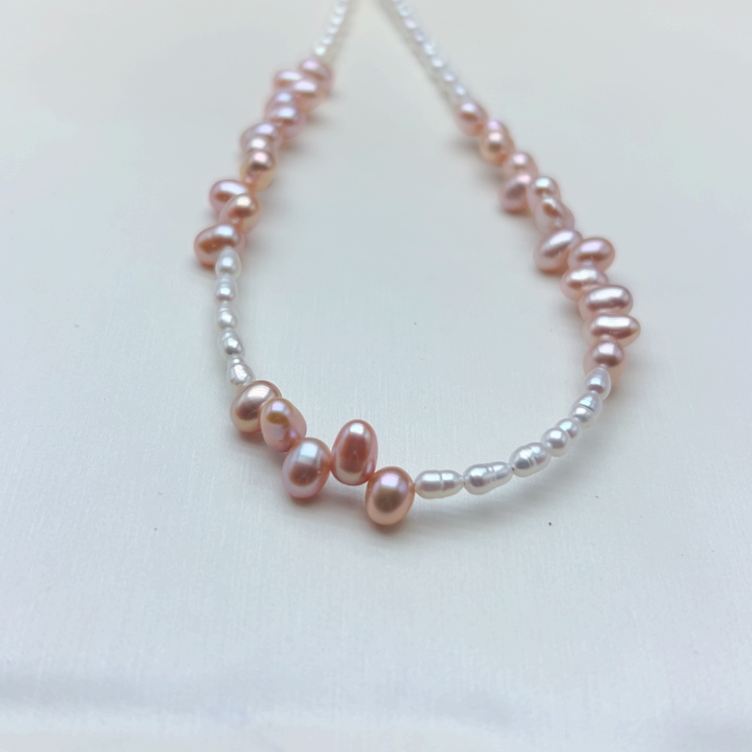 淡水珍珠项链钛钢