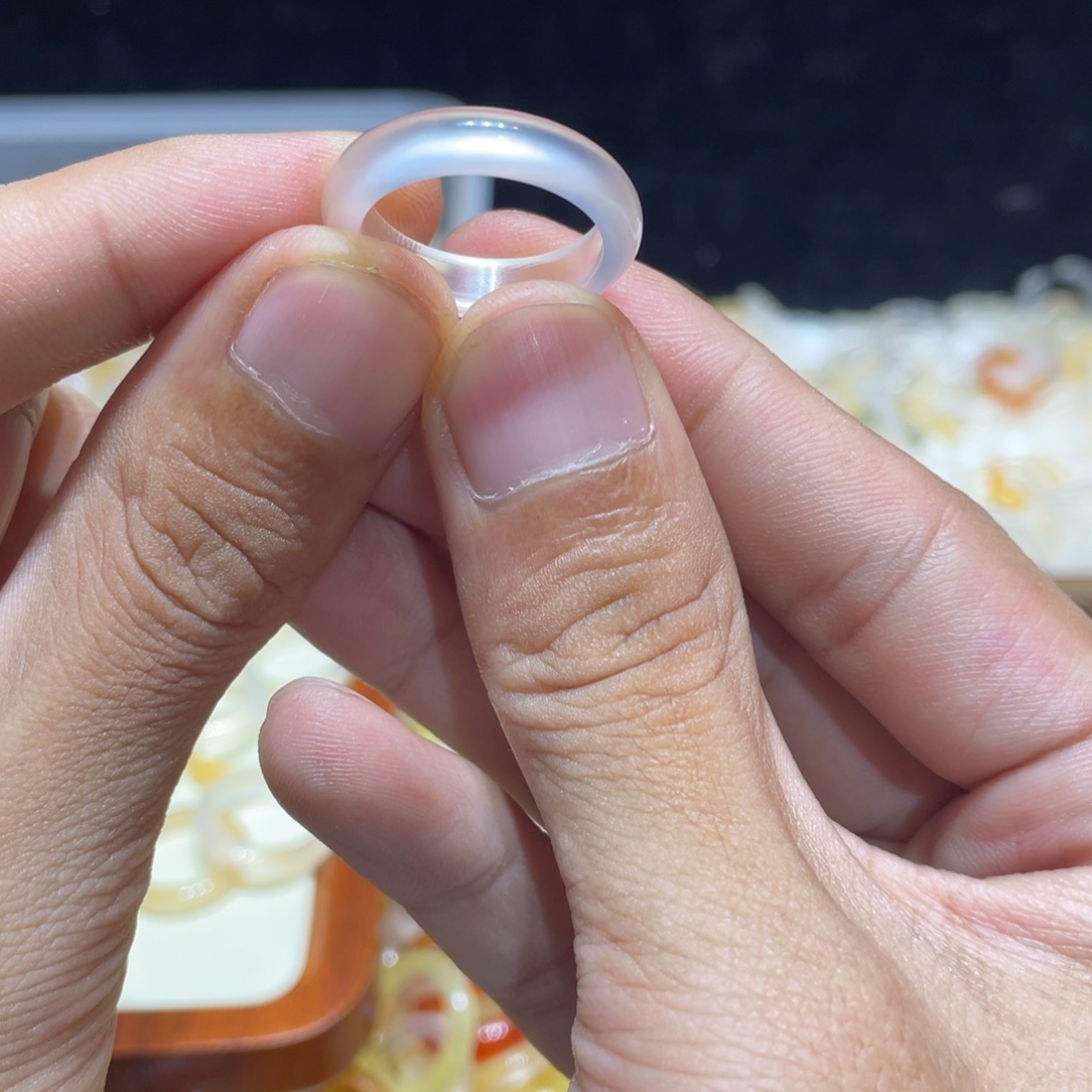 玛瑙/玉髓未镶嵌戒指3号港17