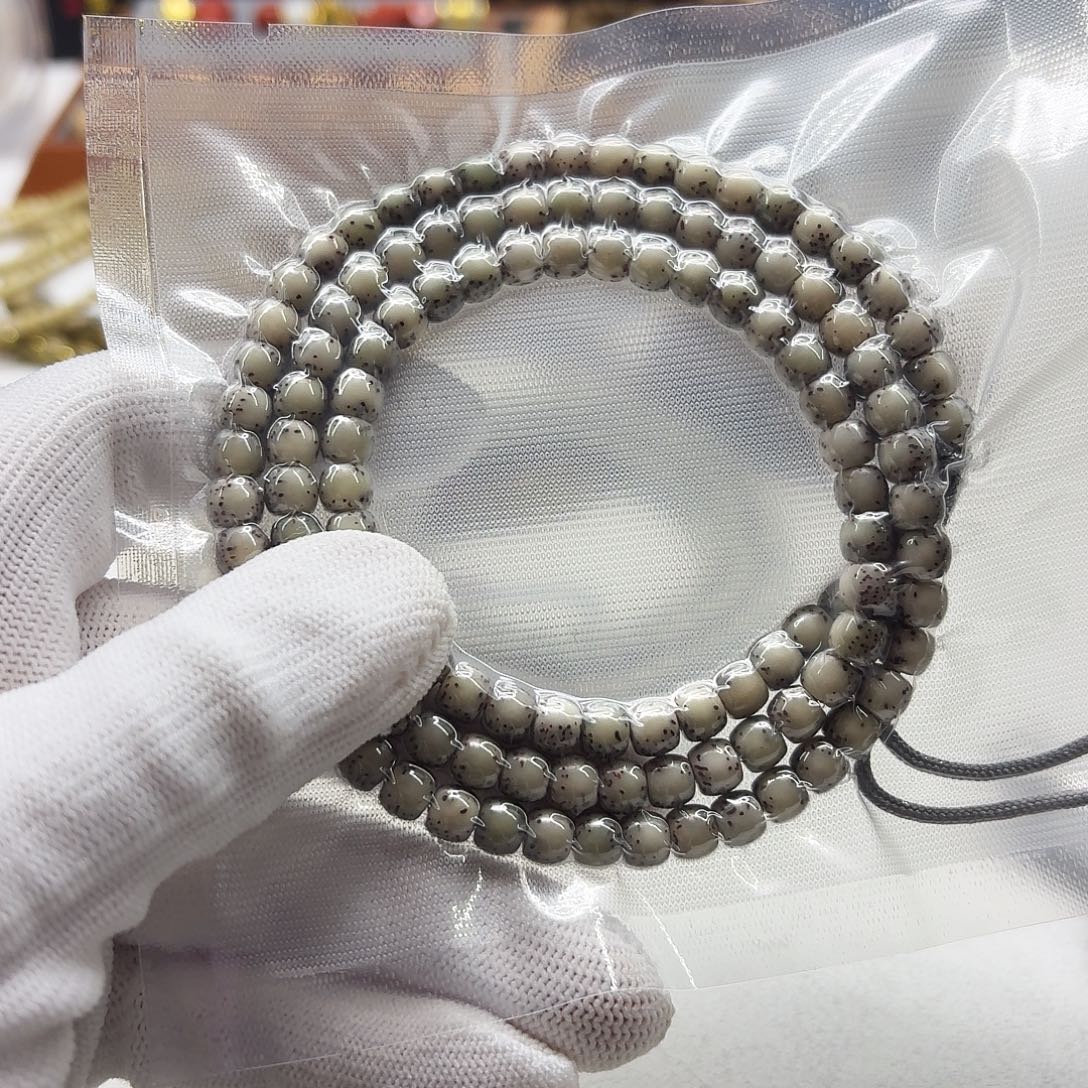 星月菩提吊坠106创世糯冰绿背河豚6左右108