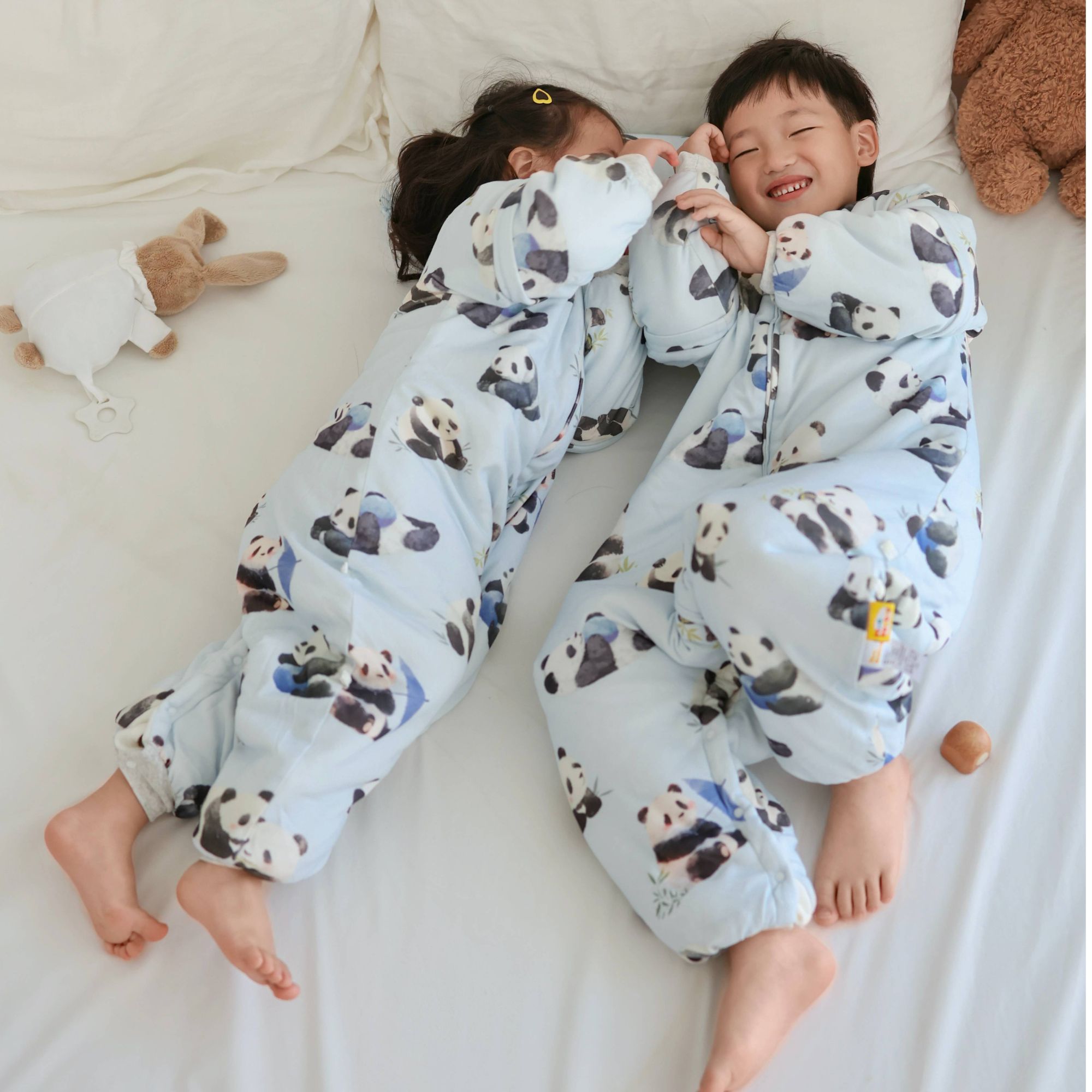 【断码】A类婴幼儿薄棉分腿睡袋婴儿秋冬宝宝儿童安抚豆豆绒防踢被