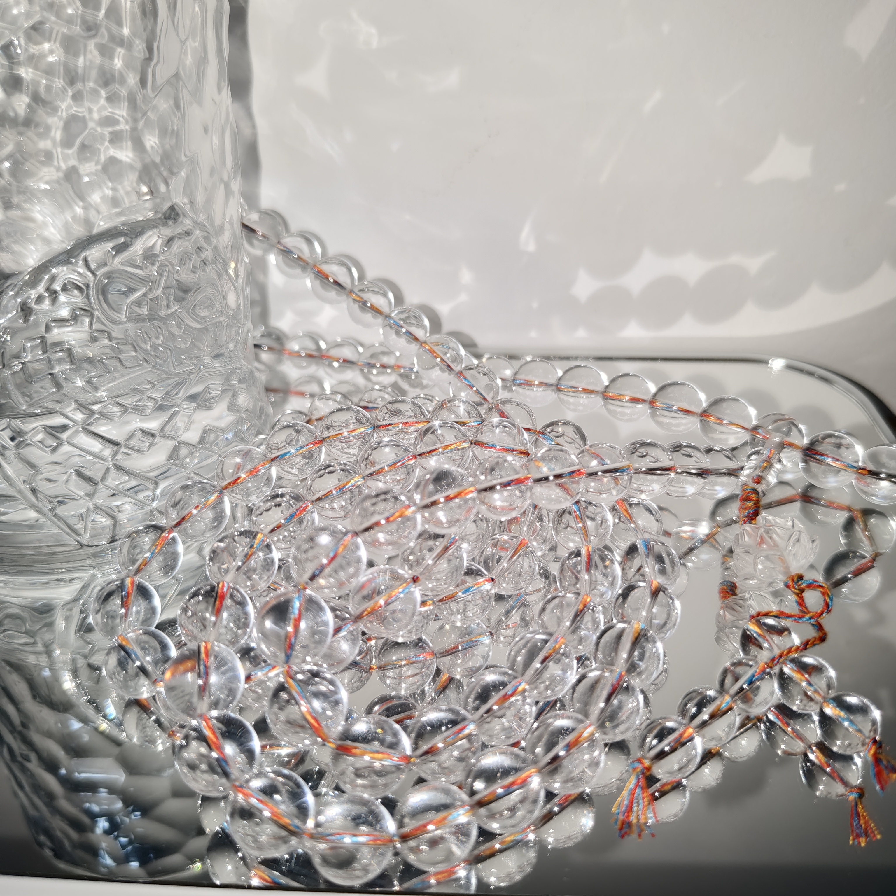 白水108佛珠10mm双A纯净经典款