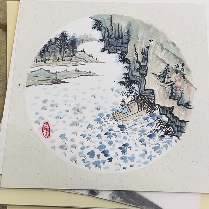 国画33-33卡纸作品艺