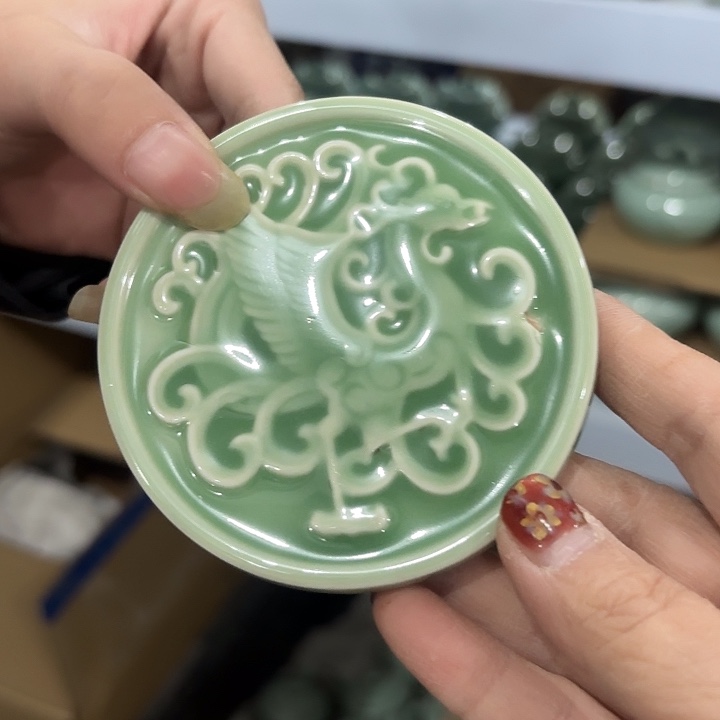 龙泉云间青瓷小米茶器