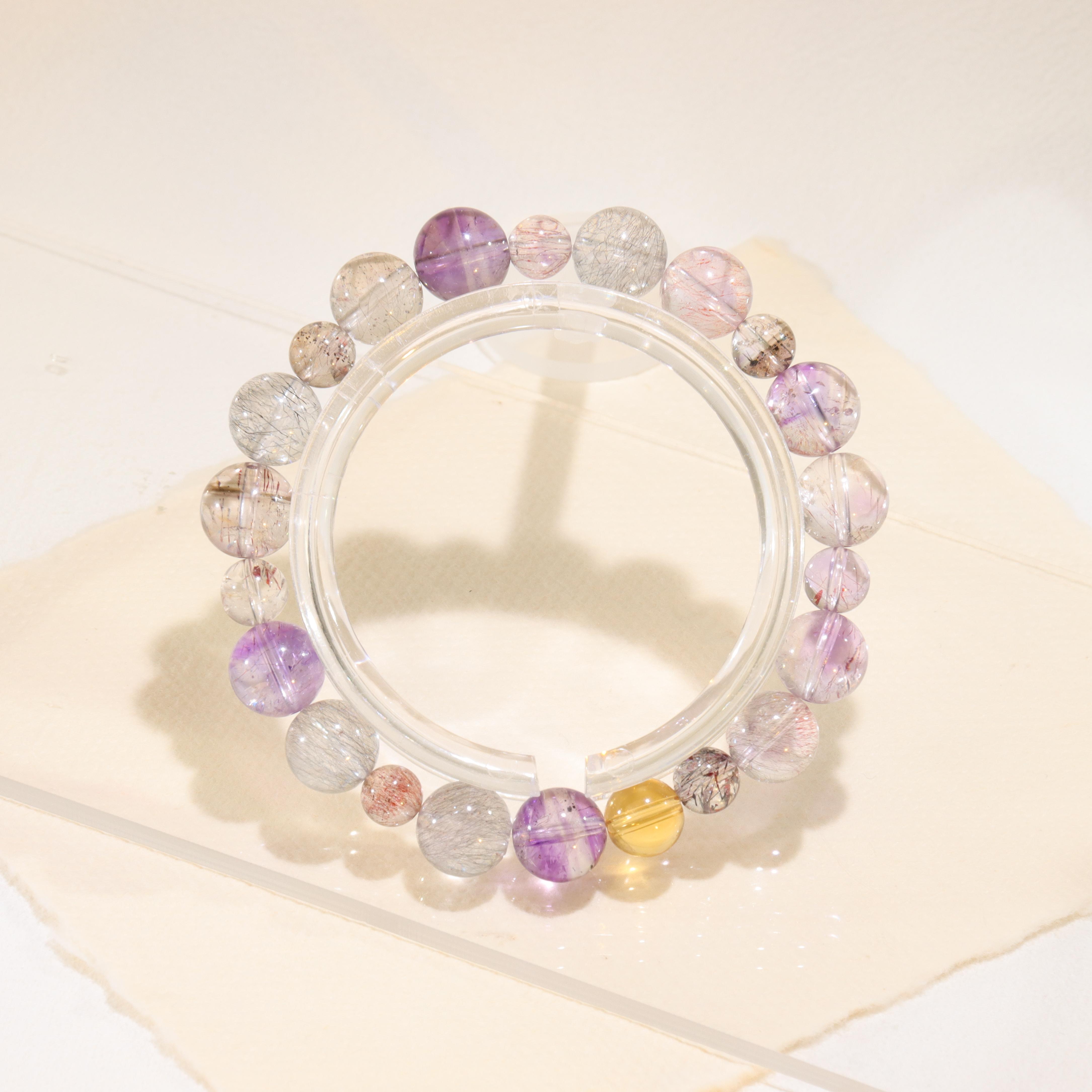 <纤纤>透体超七水晶手串(多样性发货发其一)