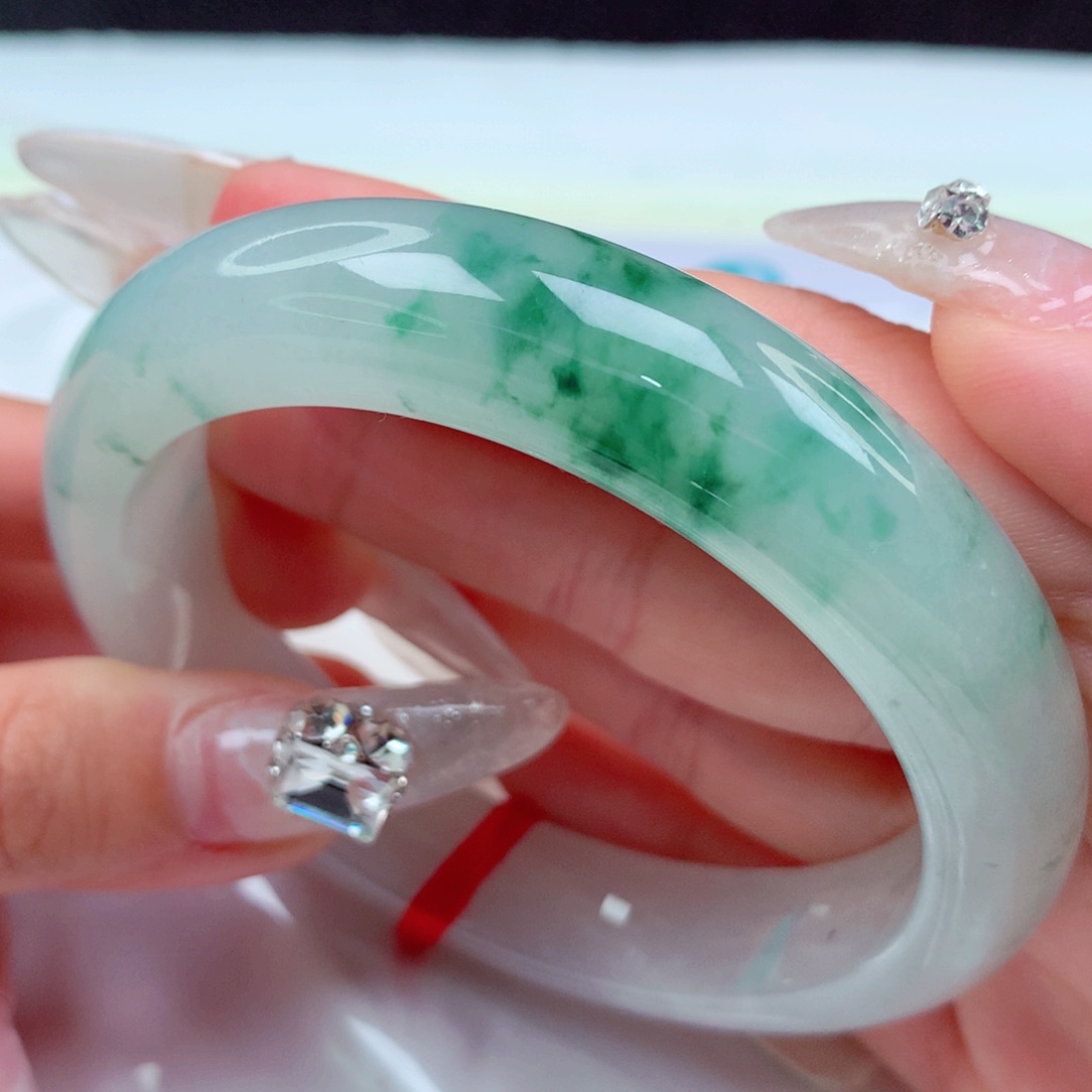 翡翠手镯未镶嵌天然缅甸翡翠A货手镯