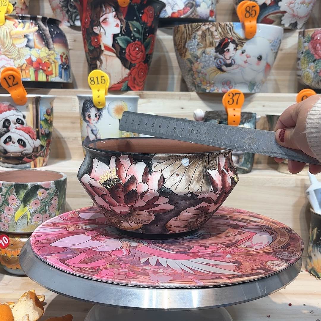 紫砂花盆手工花盆默认微瑕16/10