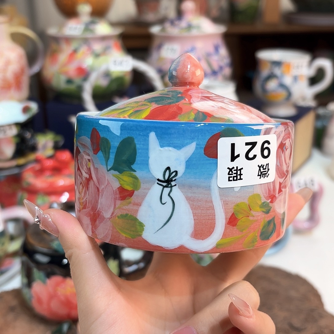 景德镇手绘高温釉下彩陶瓷茶具
