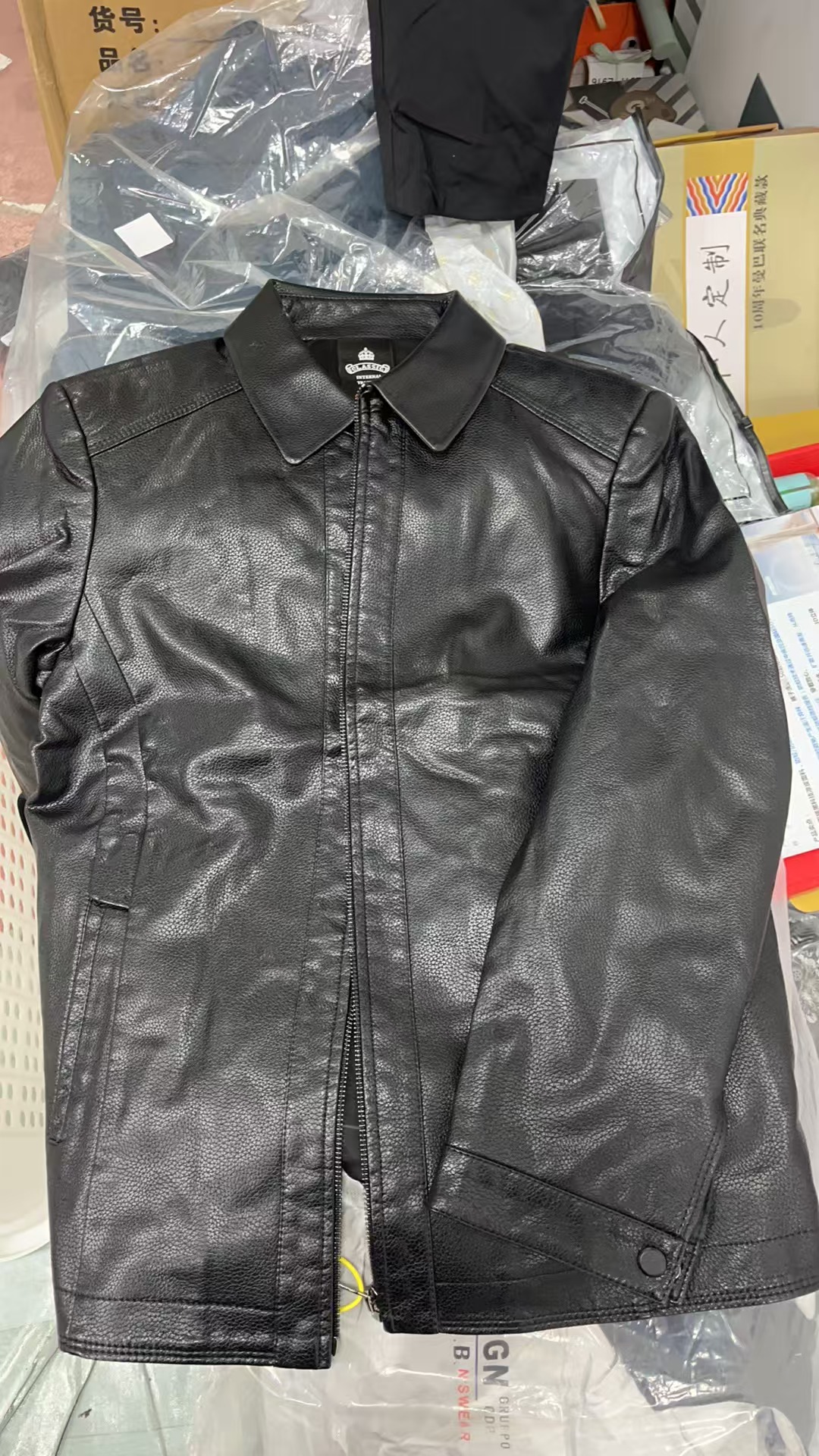 男士时尚休闲皮衣夹克外套-111