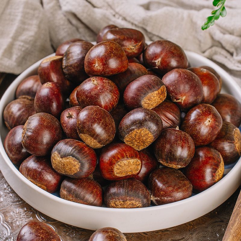 {不难剥皮}丹东特大板栗-1斤板栗