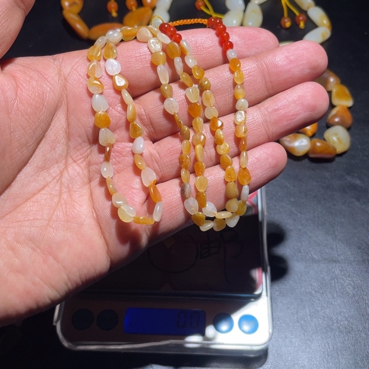 和田玉籽料小卡拉米项链