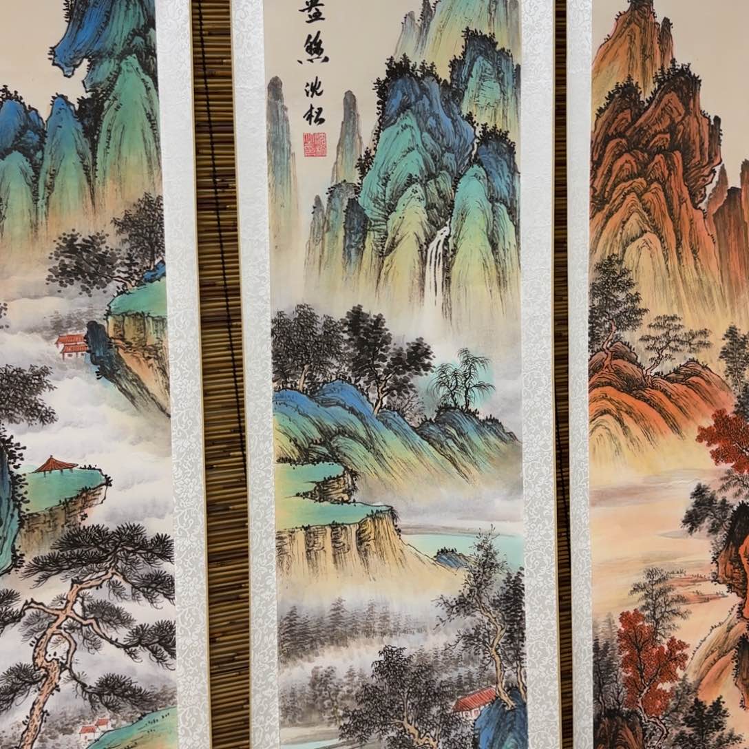 一***叶QB四幅一套作品！带证书！只限一单 