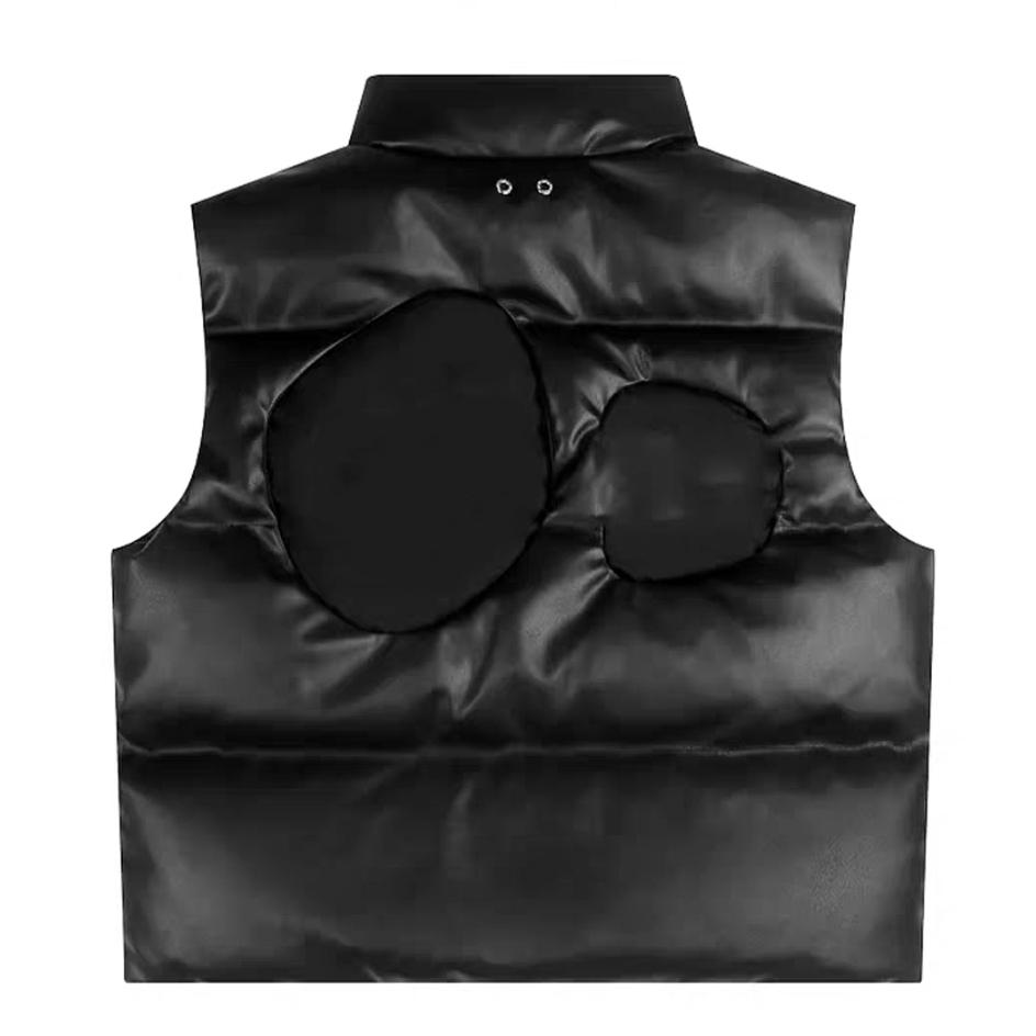 联名王嘉尔同款气泡拼接字母反光男女冬季保暖短款羽绒服外套潮