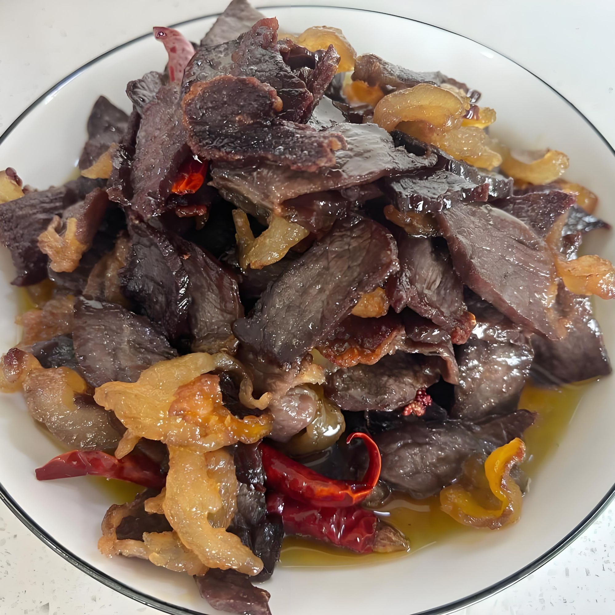 【亚风】片装爆腌干巴麻辣味真空包装