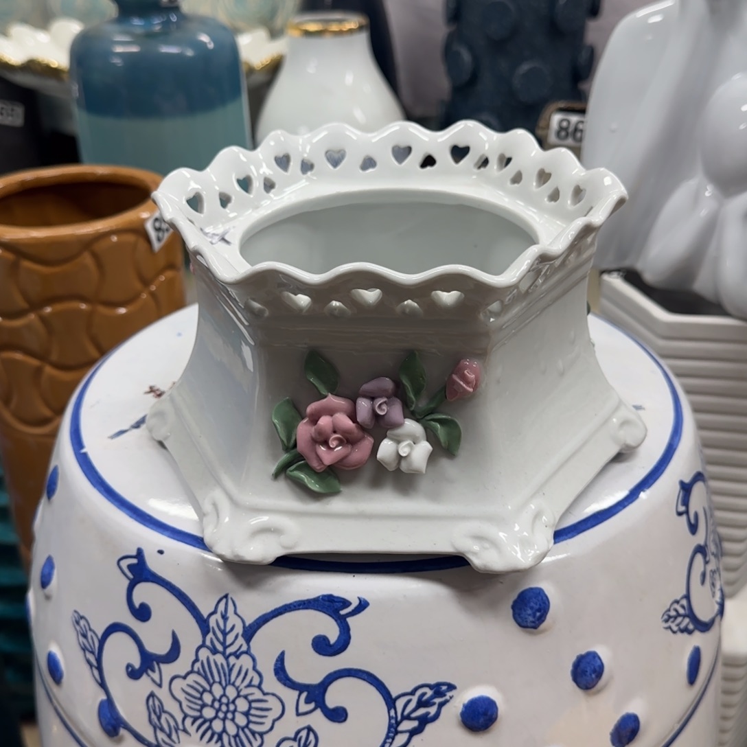 瓷片陶瓷工艺花瓶摆件