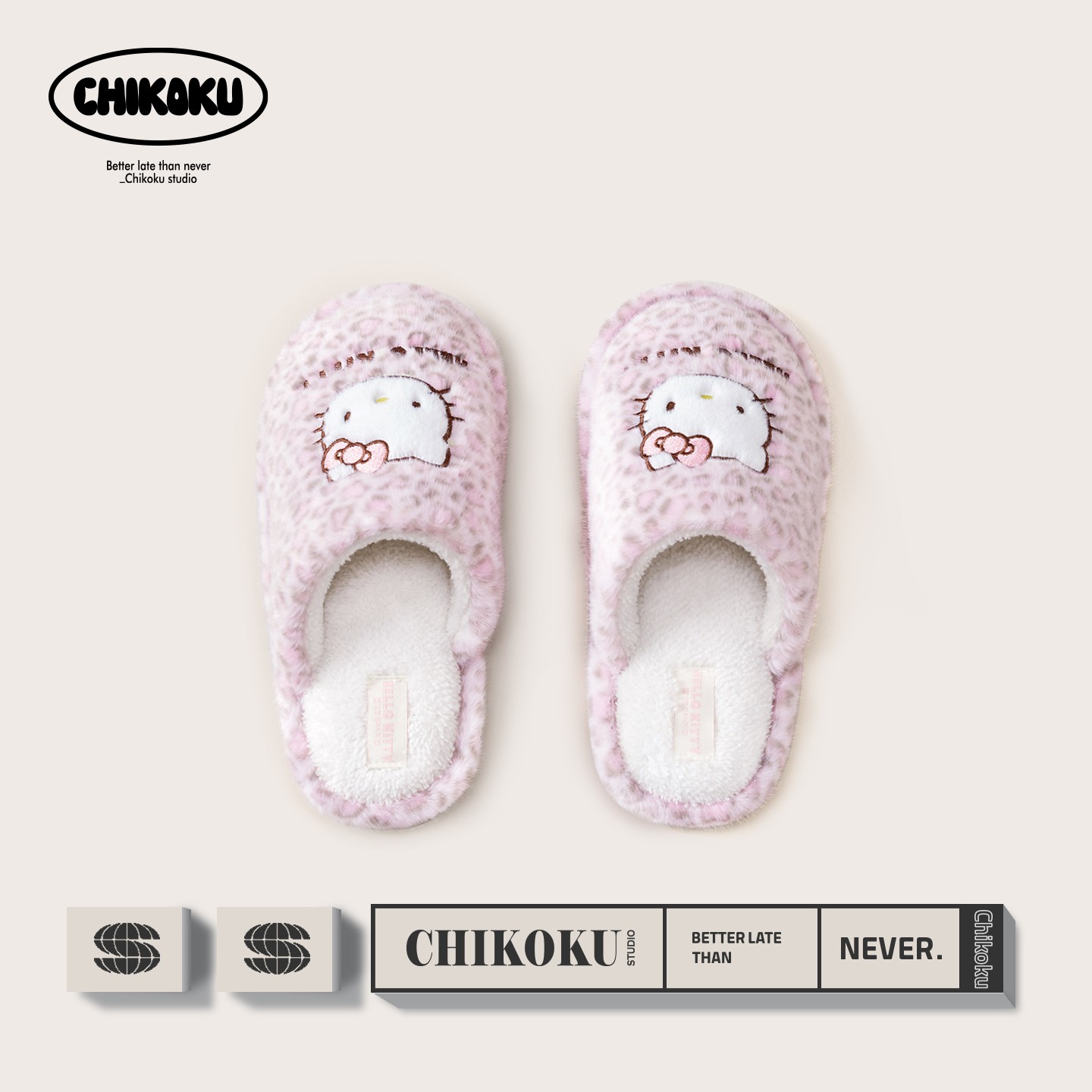 chikoku HelloKitty��������ЬŮ�ﶬ���Ӽұ�ů��ͷ��Ь �ʺ�37-38
