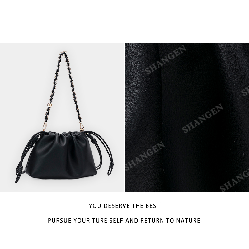 【尚恩CC】QYX-9931-黑色-轻奢时尚女士新款手提单肩斜挎包