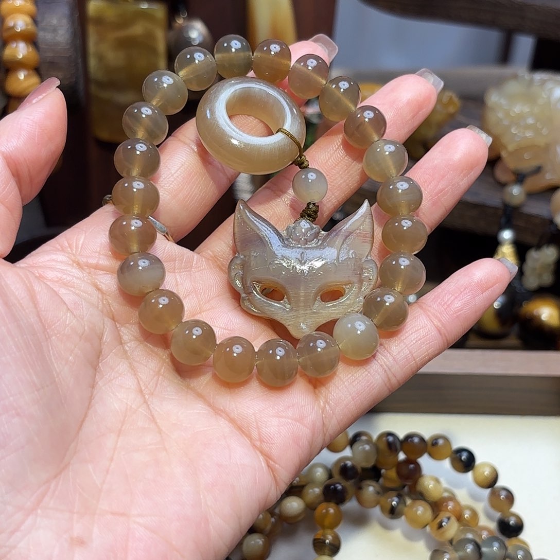 如***初非金属牛角小手持