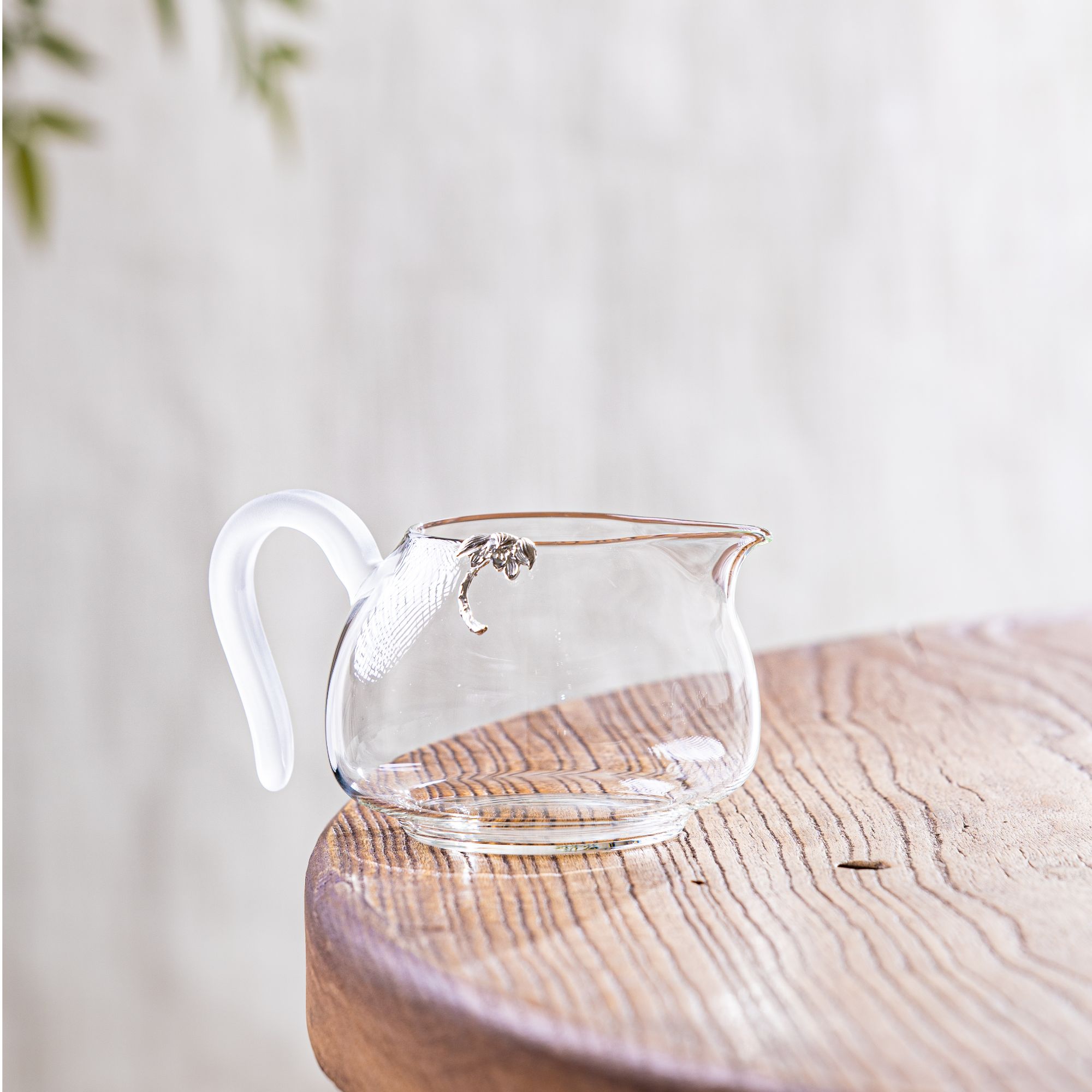 【央广非遗】蜂鸟工坊 文创系列 高硼硅小花玻璃公杯（矮WCBL159）