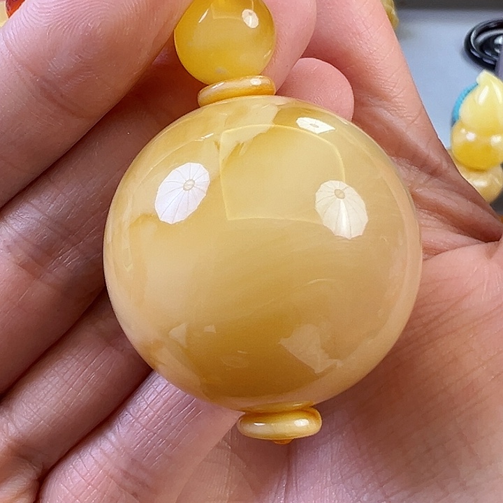 蜜蜡颈饰未镶嵌蜜蜡