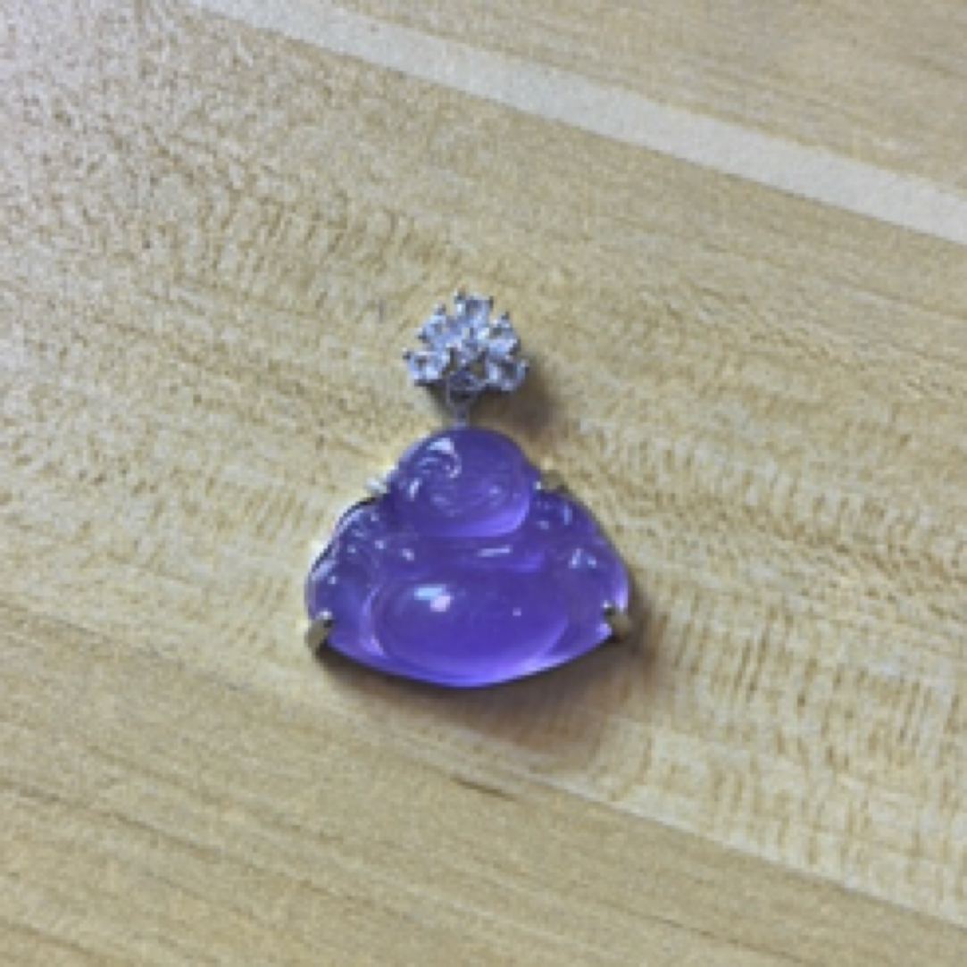 HF14精美紫翡佛公吊坠