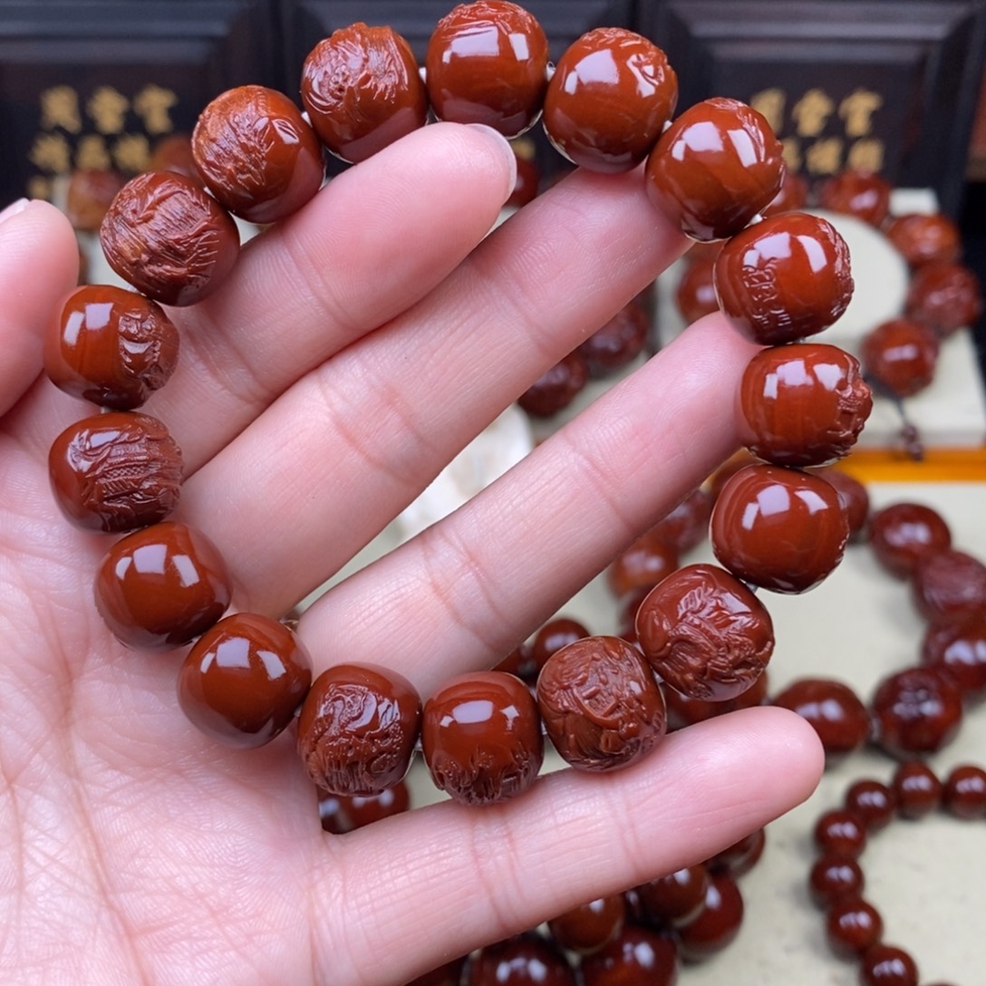 晓***玩吊坠橄榄核老型风景