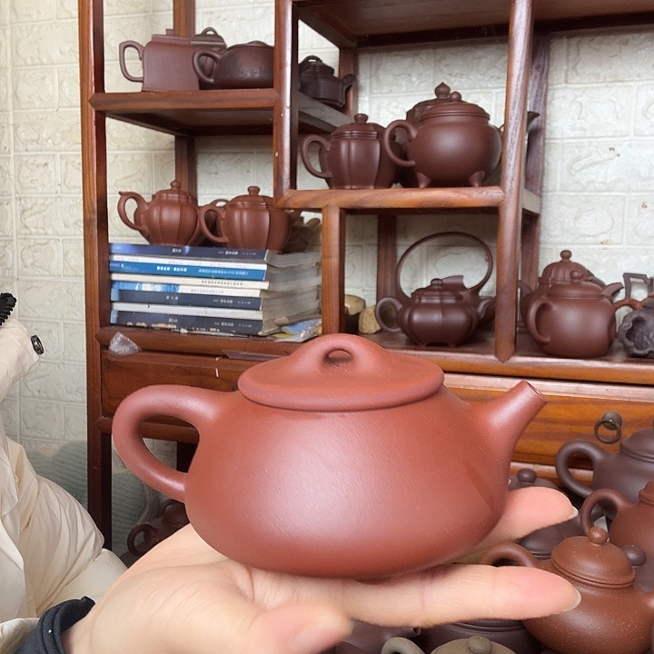 紫砂茶壶石瓢260cc半手工