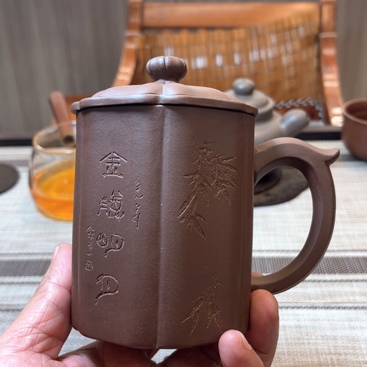 茶壶紫砂底槽清盖杯