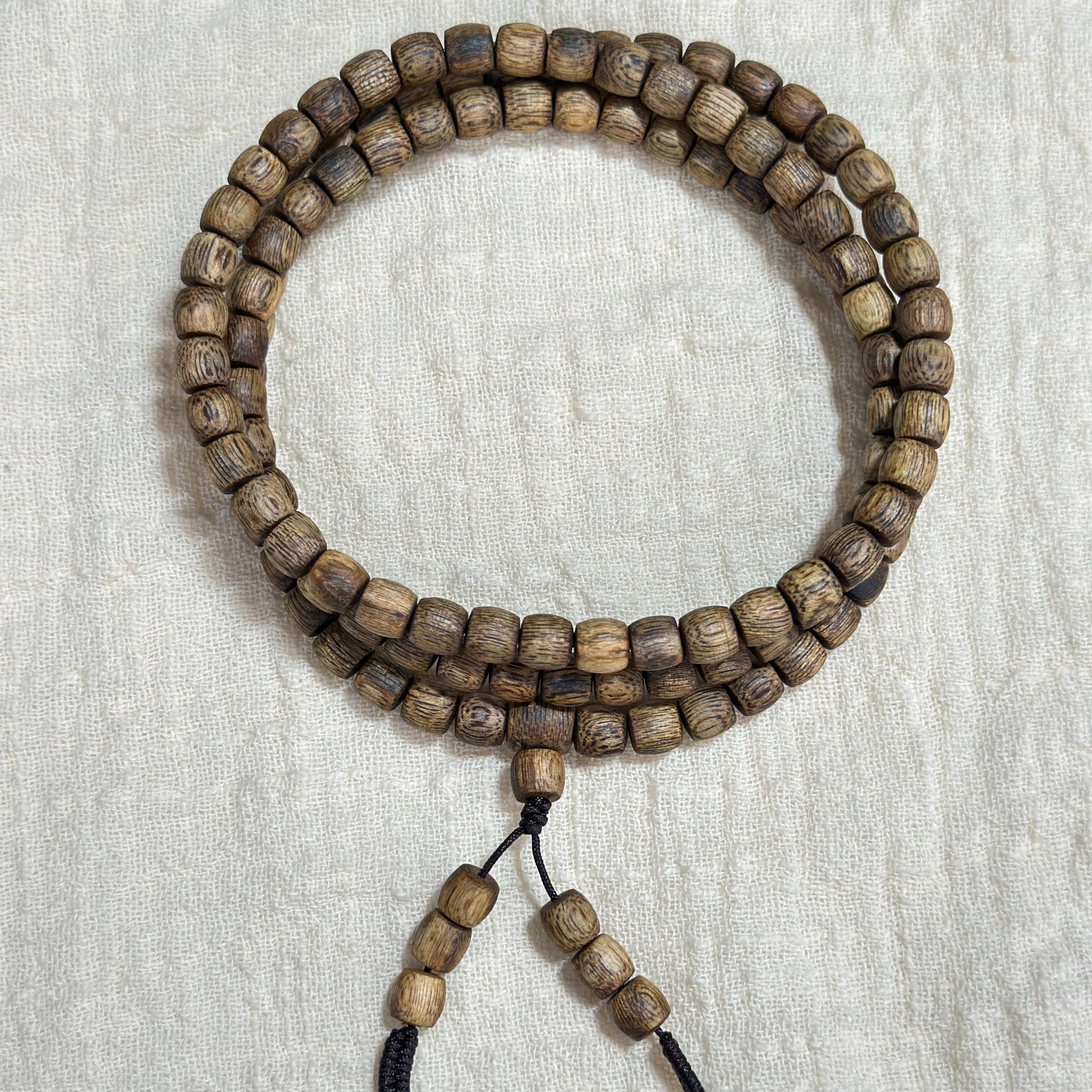 沉香6mm*118颗多圈 鼓珠臻选手串【溯源海南】 高品相 多样性发其一