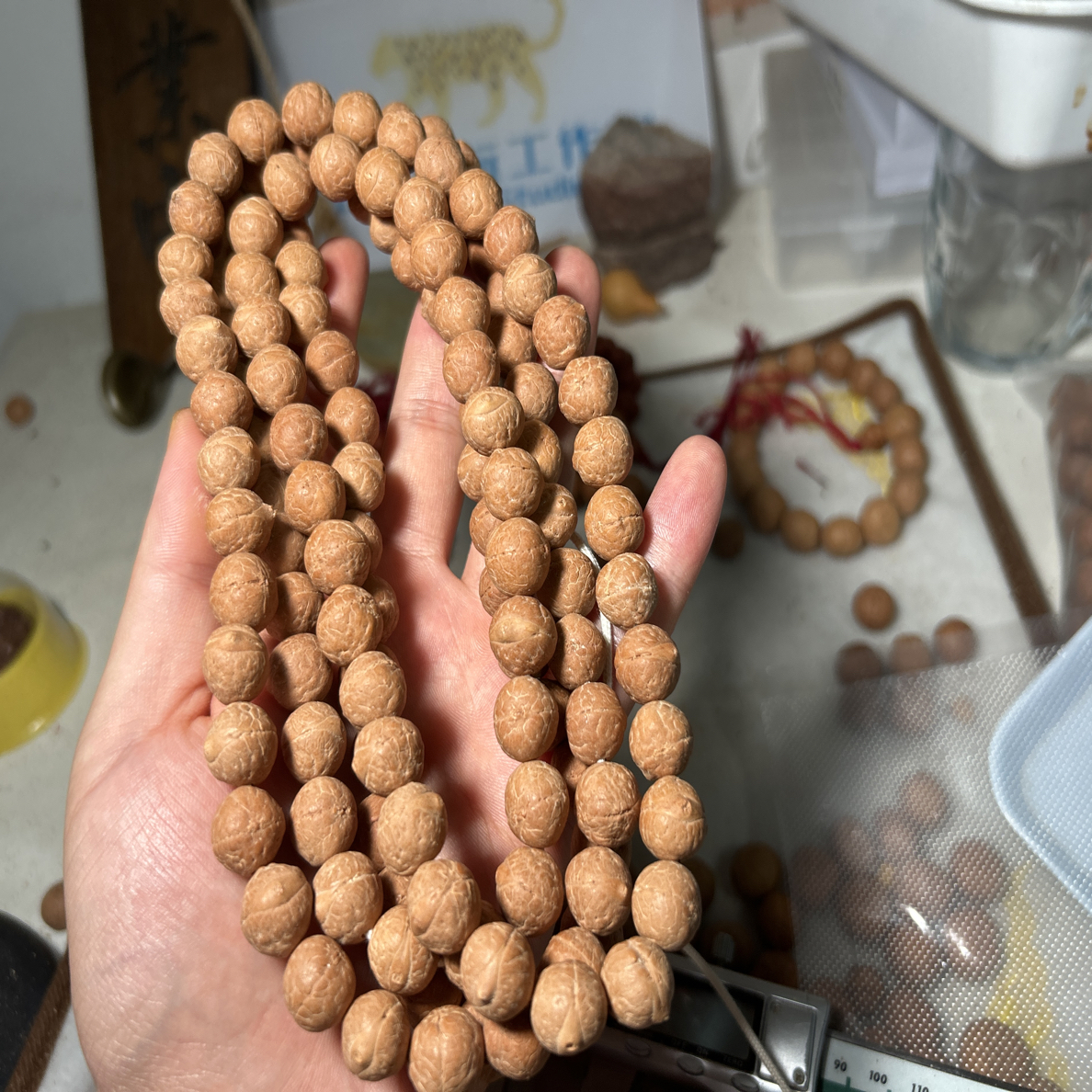 12.5mm凤眼菩提130颗籽