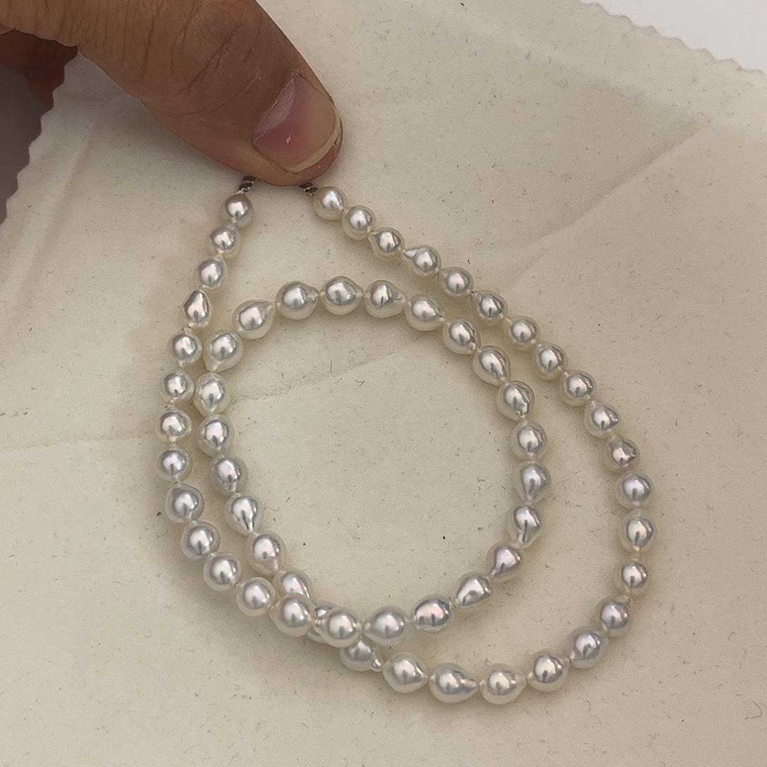 颈饰淡水珍珠银S925镶嵌