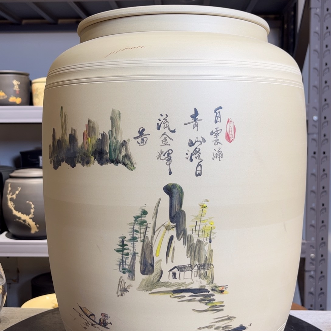 罐福利建水紫陶白泥20L水缸