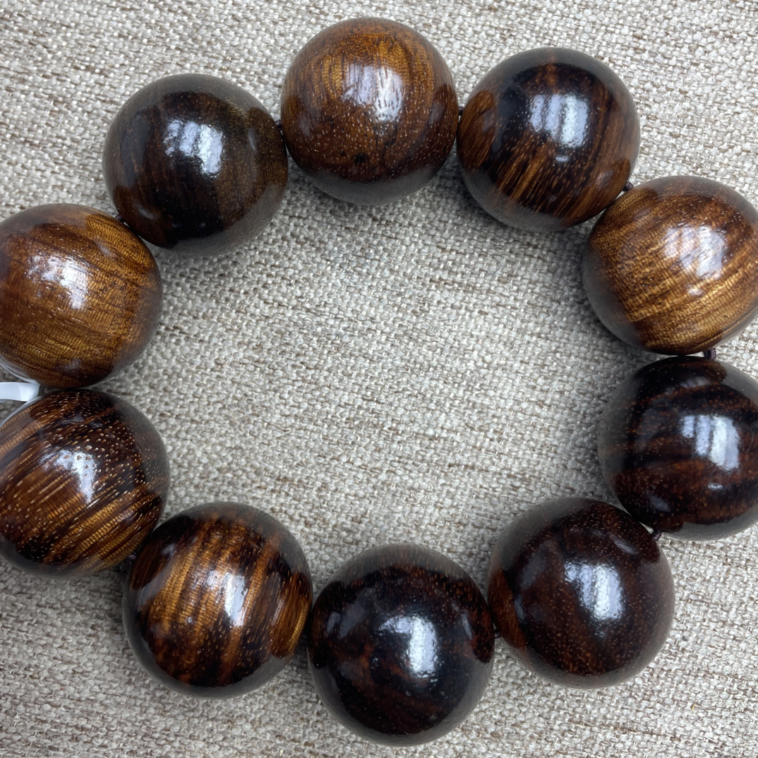 沉香木串文玩老料 手串 38号