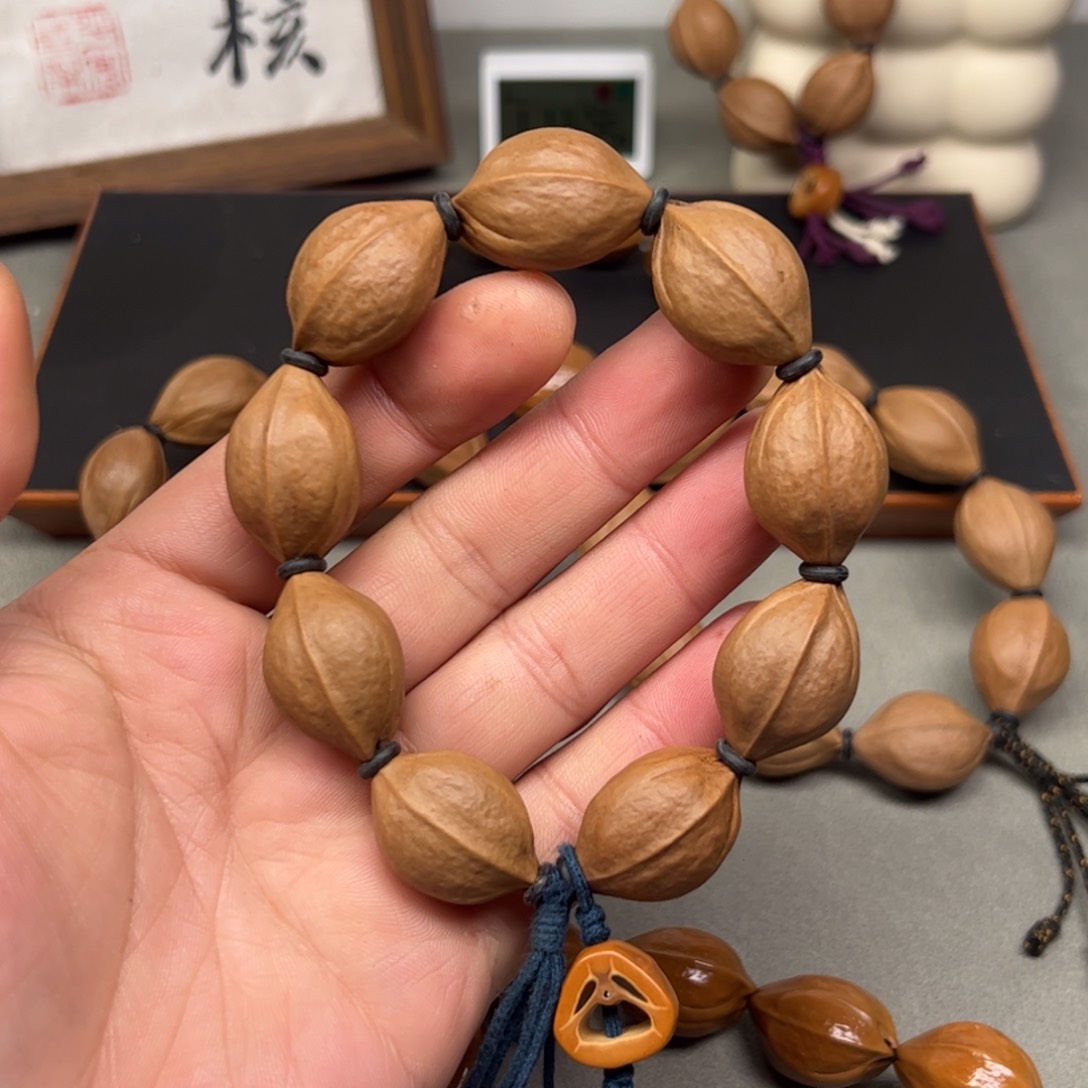 橄榄核手串/手链原生态18.5头货