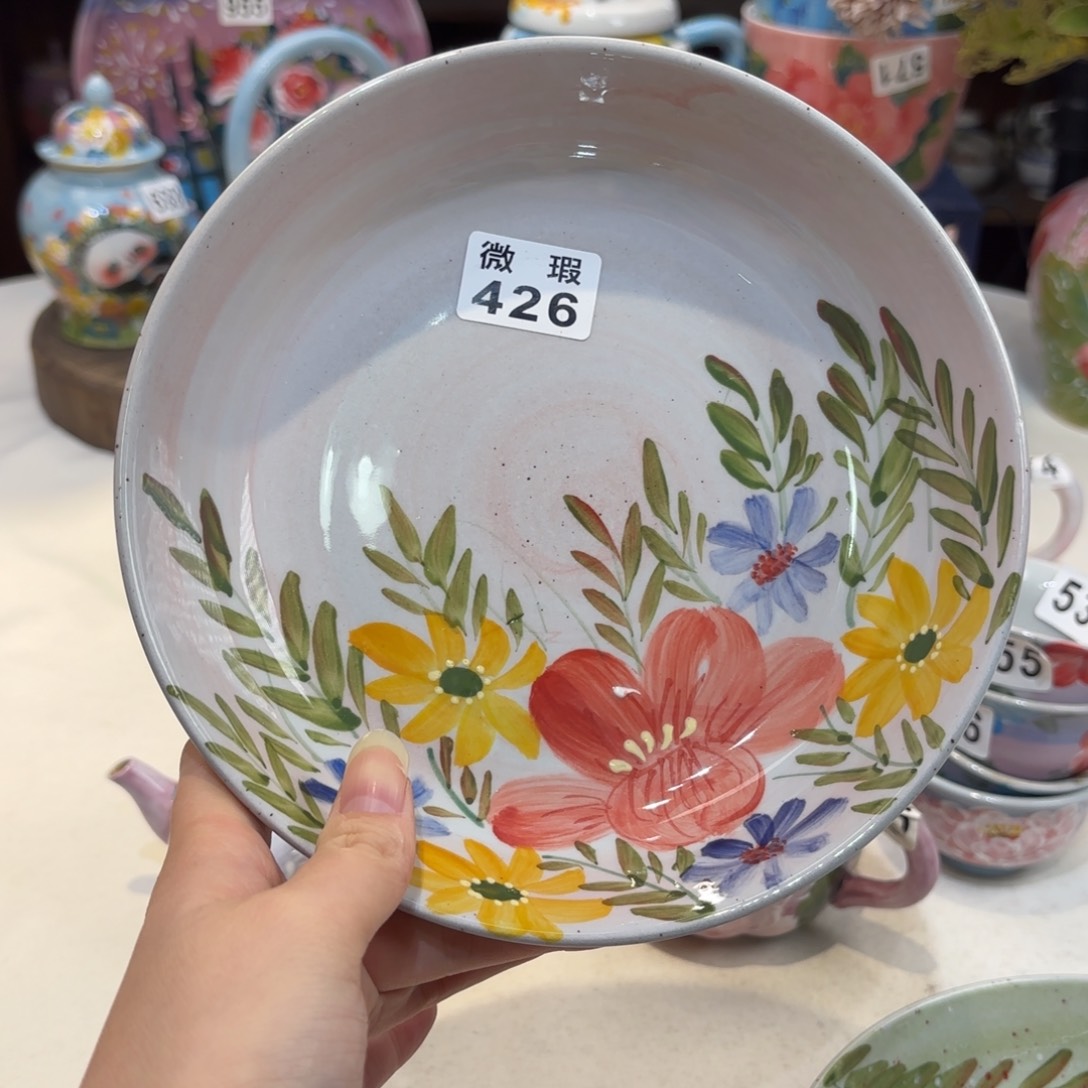 景德镇手绘高温釉下彩陶瓷茶具