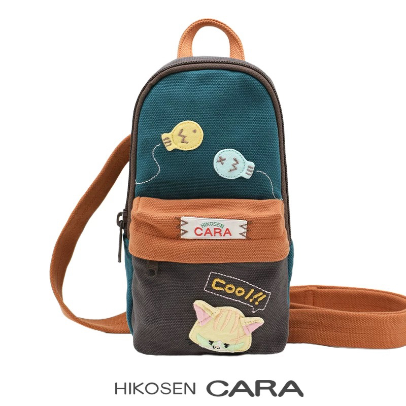 拼色胸包卡拉猫新款贴布斜挎包日系斜肩包便携手机小包