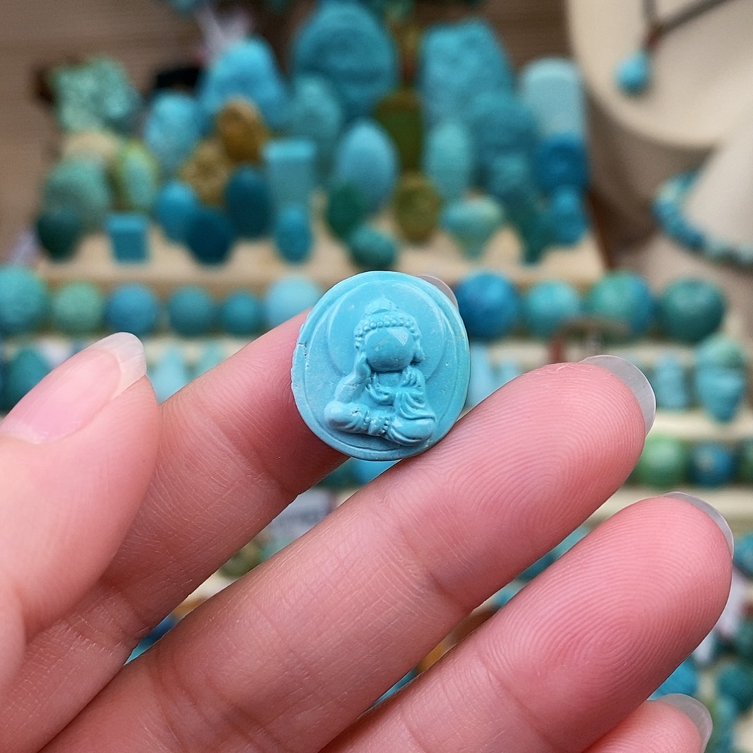 绿松石珠宝奇石未镶嵌