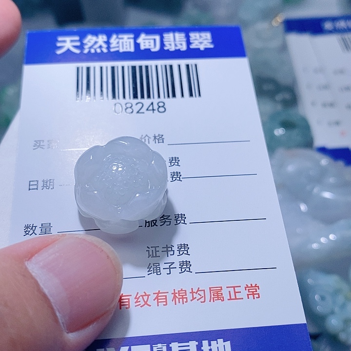 阳***姐翡翠未镶嵌颈饰天光墟翡翠市场现金代购