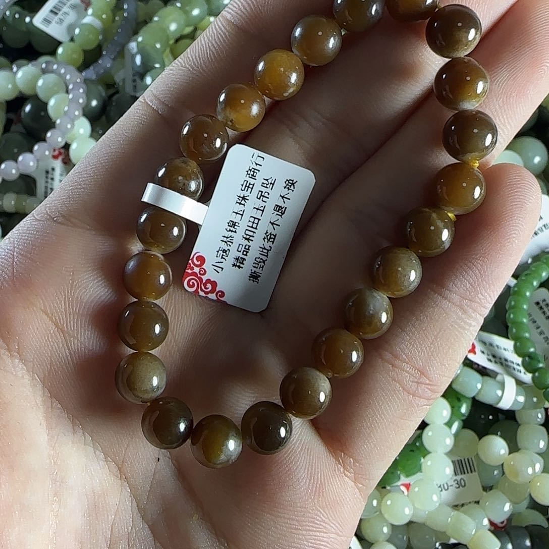 和田玉手链未镶嵌132