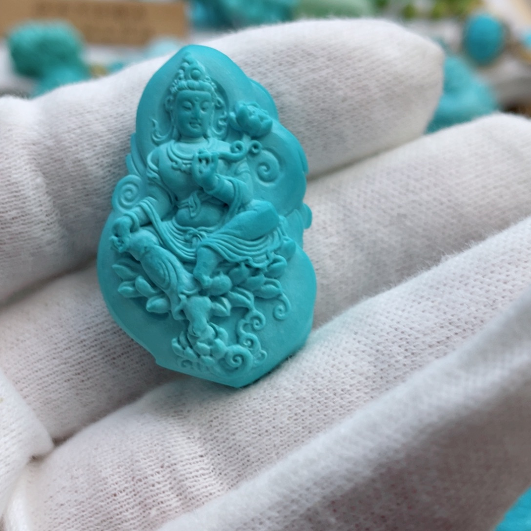 绿松石珠宝奇石未镶嵌