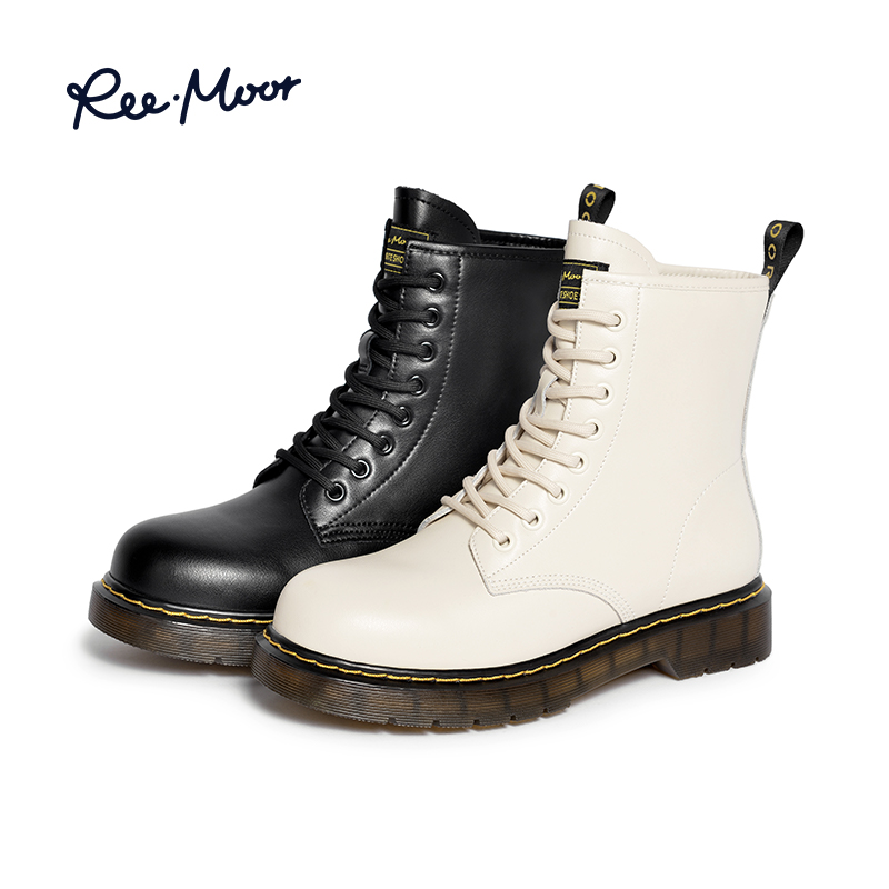 REEMOOR睿慕2025年秋冬时尚简约英伦风马丁靴R1L352
