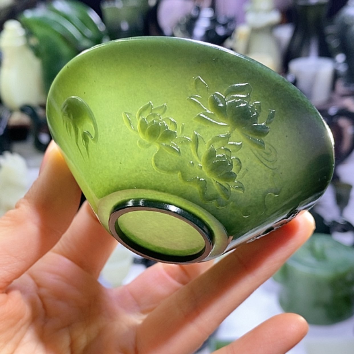 【闪购商品】和田玉摆件未镶嵌斗笠杯