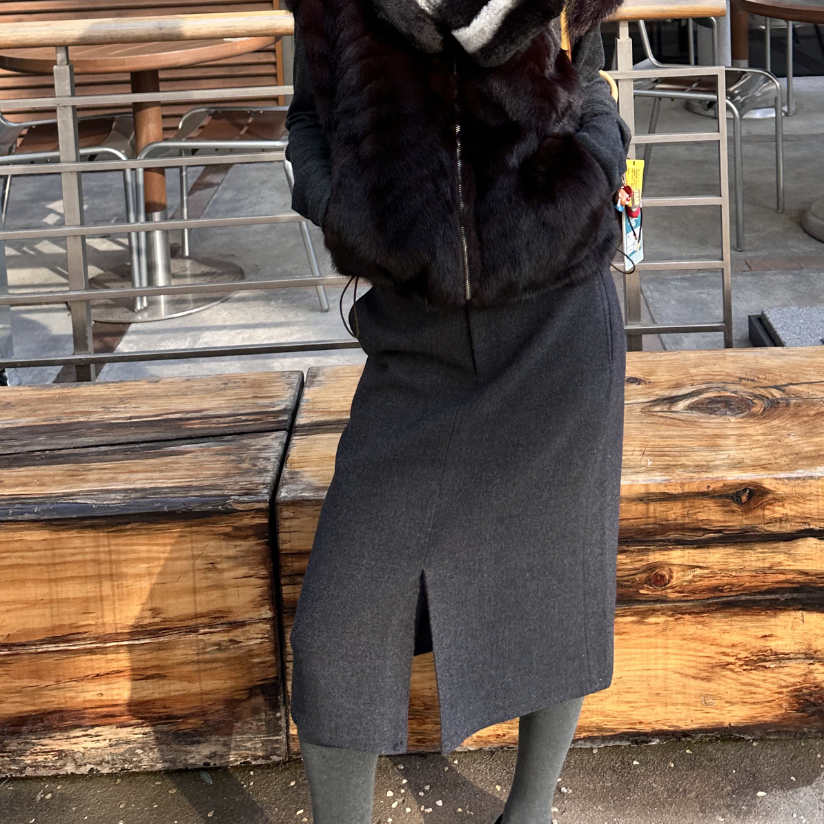 dabao｜前开叉半裙