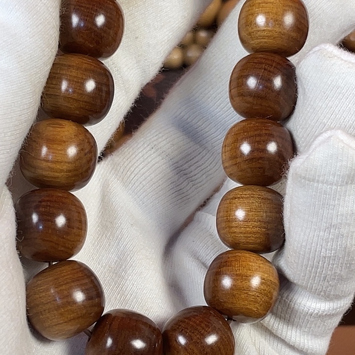 没***字檀香木老山檀横纹黑肉13×14