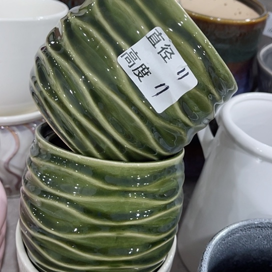 多肉绿植陶瓷花盆9.9包邮，有孔